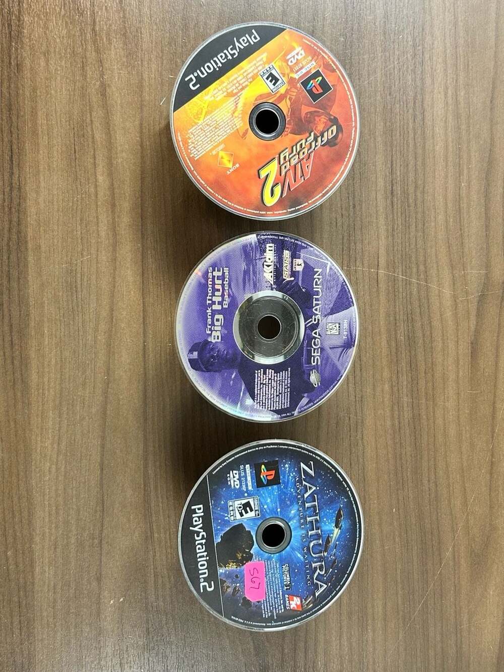 PS2 Sega Saturn Lot Zathura ATV Offroad Fury 2 Big Hurt Baseball Untested